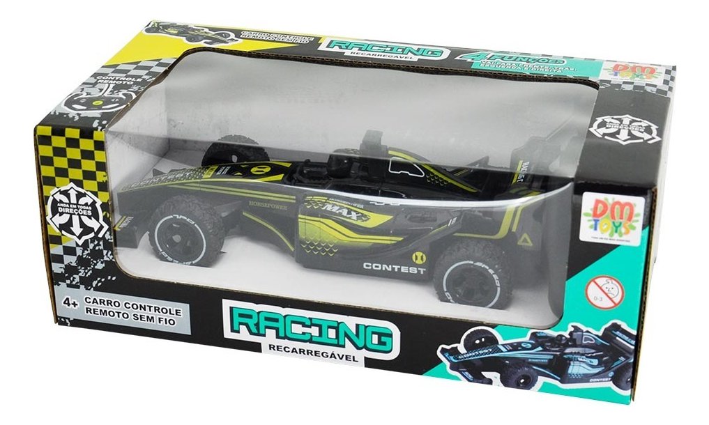 carrinho controle remoto s fio racing 4 funções recarregável carrinho controle remoto s fio racing 4 funções recarregável