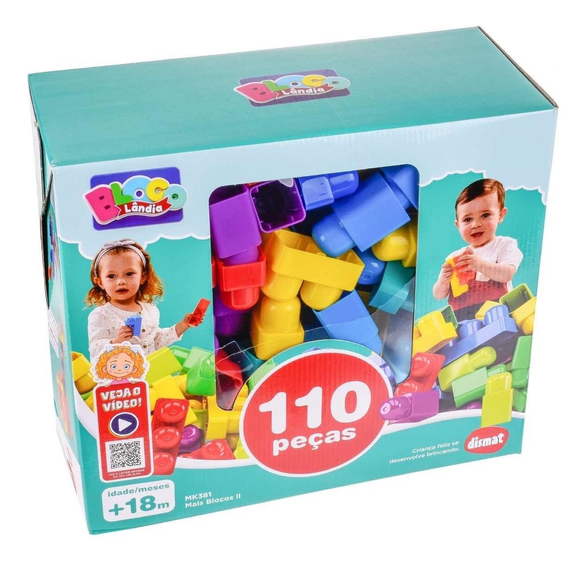 blocos de montar dismat blocolandia 110 peças blocos de montar dismat blocolandia 110 peças