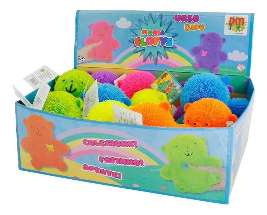 fidget mania flofys ursinho colorido anti stress c/ cheiro fidget mania flofys ursinho colorido anti stress c/ cheiro