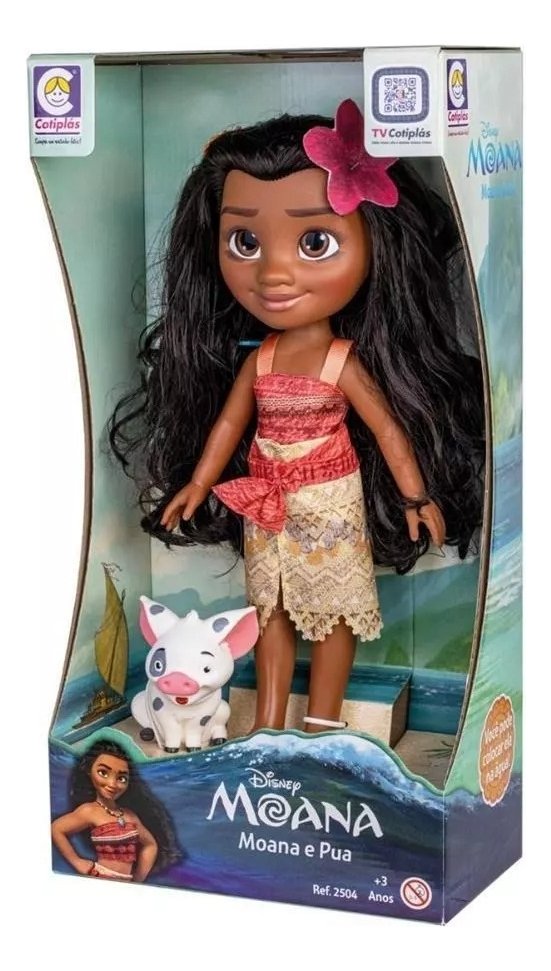 boneca moana princesa disney 36 cm e pua boneca moana princesa disney 36 cm e pua