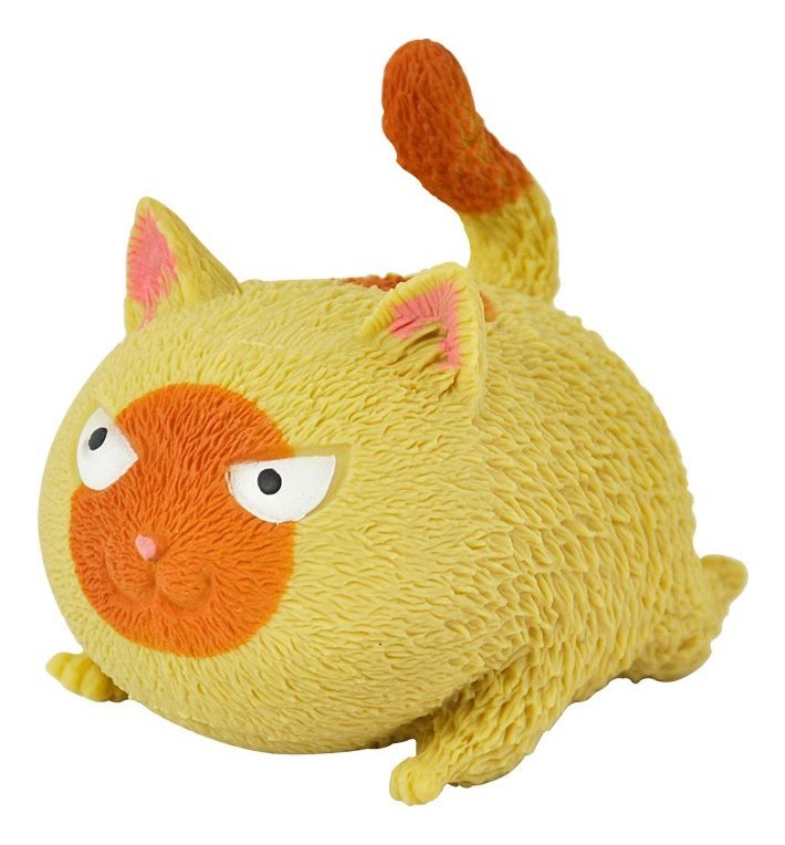 gato brinquedo fofinho flofy divertido anti estresse macio gato brinquedo fofinho flofy divertido anti estresse macio