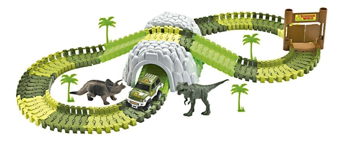 pista dinossauro track com túnel pista dinossauro track com túnel