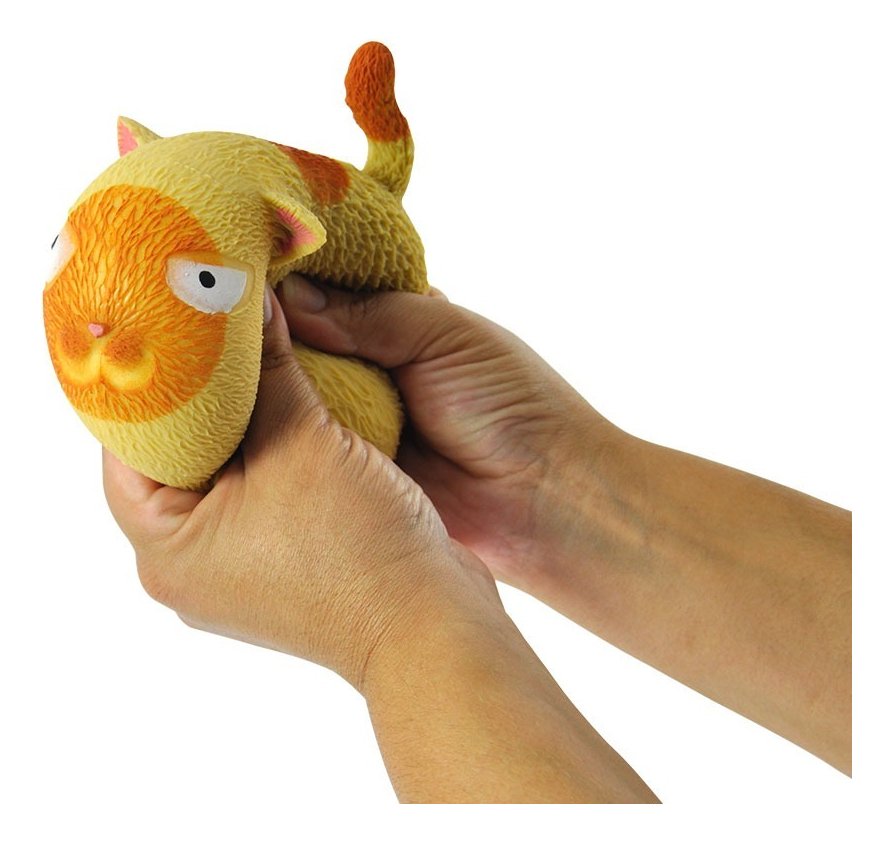 gato brinquedo fofinho flofy divertido anti estresse macio gato brinquedo fofinho flofy divertido anti estresse macio